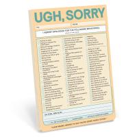 Ugh, Sorry Knock Knock Pad